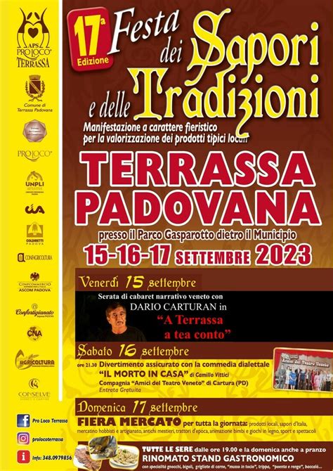 Festa Dei Sapori E Delle Tradizioni A Terrassa Padovana Festivals On