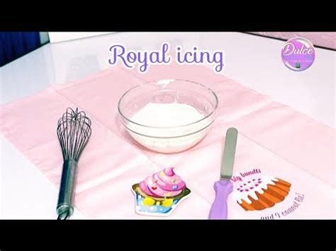 Cómo hacer ROYAL ICING GLASA REAL receta FÁCIL YouTube