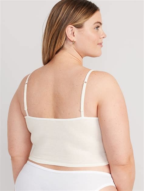 Lace Paneled Rib Knit Brami Top Old Navy