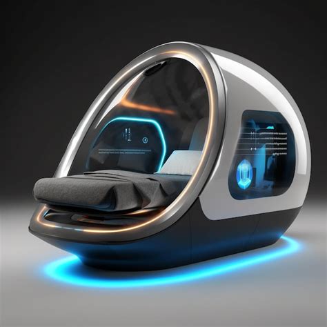 Premium Ai Image A Futuristic Sleeping Capsule Style