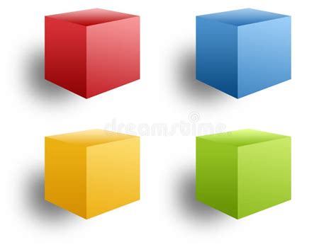 colored boxes stock illustration illustration  blue