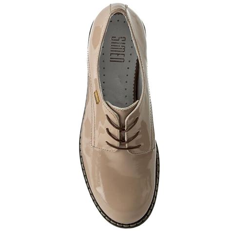 Oxford Simen 6996 L Nude Czarny Epantofi Ro