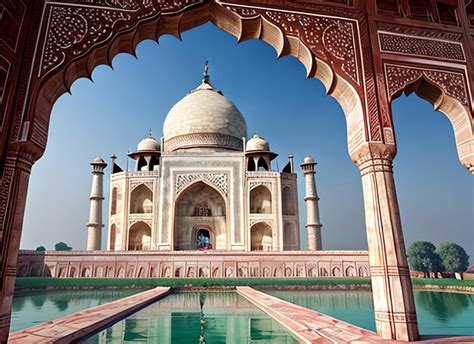 Premium AI Image | Taj mahal at agra