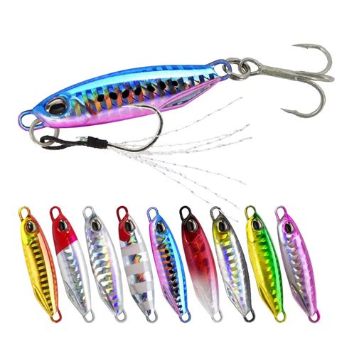 Pcs Fishing Jigging Bass Fishing Bait Weights G Fish Metal Jigs