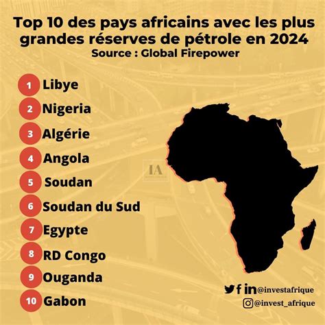 Top Des Pays Africains Poss Dant Les Plus Grandes R Serves De