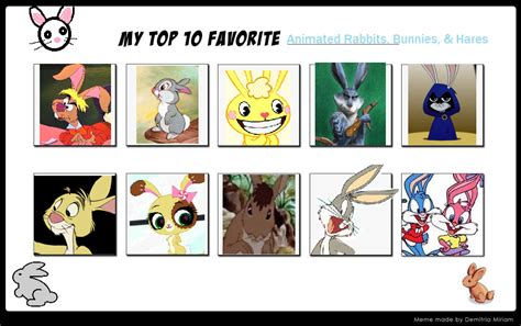 My Top 10 Favorite Rabbits By Sithvampiremaster27 On Deviantart