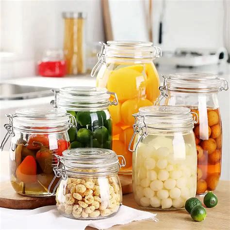 Glass Jar With Airtight Metal Clip 1500ml LiveEasy Products Ltd