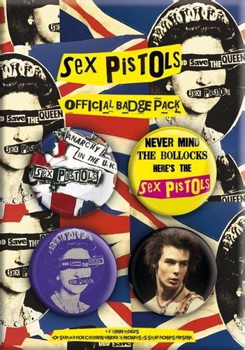 Pack De 4 Badges Sex Pistols Punk Pack