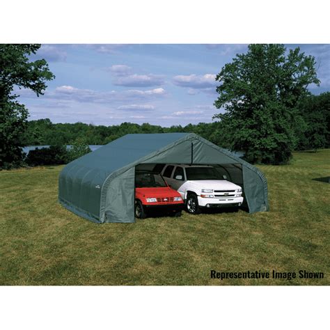 Shelterlogic 22 X 20 X 10 Peak Style Shelter Green