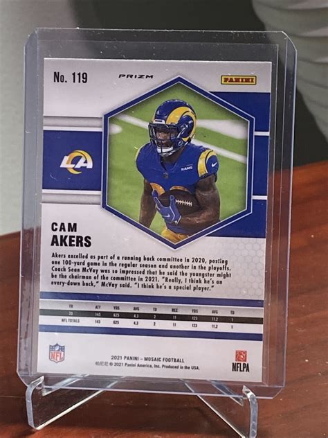 2021 Mosaic Cam Akers Silver Prizm 119 Los Angeles Rams EBay