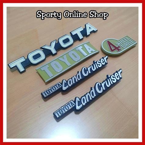 Jual Paket Set Emblem Toyota Lancruiser Hardtop F Fj Bj Series Di