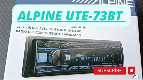 Unboxing autoestereo Alpine UTE 73BT características alpine caraudio