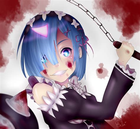 Demon Rem by emleedomo on DeviantArt