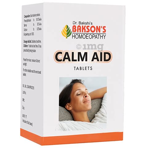 Bakson S Calm Aid Tablet Buy Bottle Of 40 Tablets At Best Price In