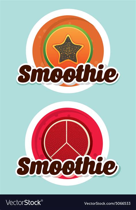 Smoothie fruit Royalty Free Vector Image - VectorStock