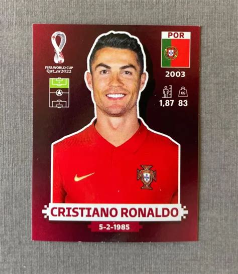 CRISTIANO RONALDO STICKER FIGURINA Panini Qatar 2022 Oryx Edition