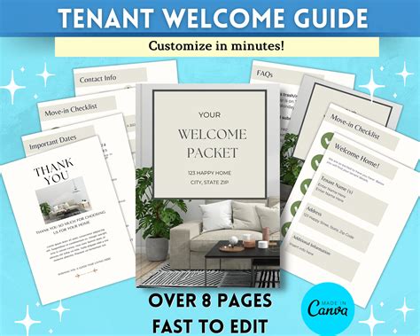 Tenant Welcome Packet Template For Landlords Tenant Welcome Guide