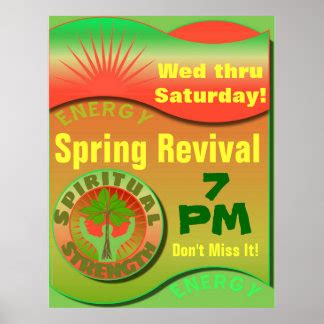 Church Revival Posters | Zazzle