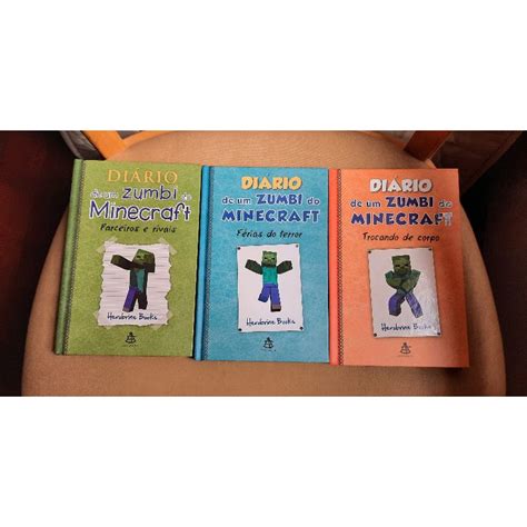 Livros Di Rio De Um Zumbi Do Minecraft Shopee Brasil