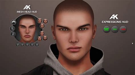 Akeruka Mike Male Mesh Head In Second Life Youtube