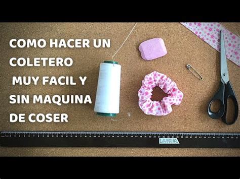 Coletero Scrunchie Muy Facil Y Sin Maquina De Coser Como Hacer