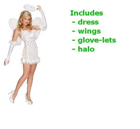 Sexy Angel Costume Adult Playboy Halloween Fancy Dress EBay