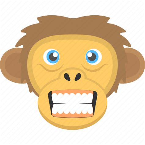 Angry, angry monkey, angry monkey face, fierce animal, monkey face icon - Download on Iconfinder