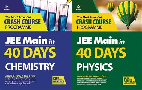 Combo Set 40 Days Chemistry Physics Crash Course Books Best For