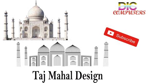 Taj Mahal Desing Coreldraw X7 Youtube