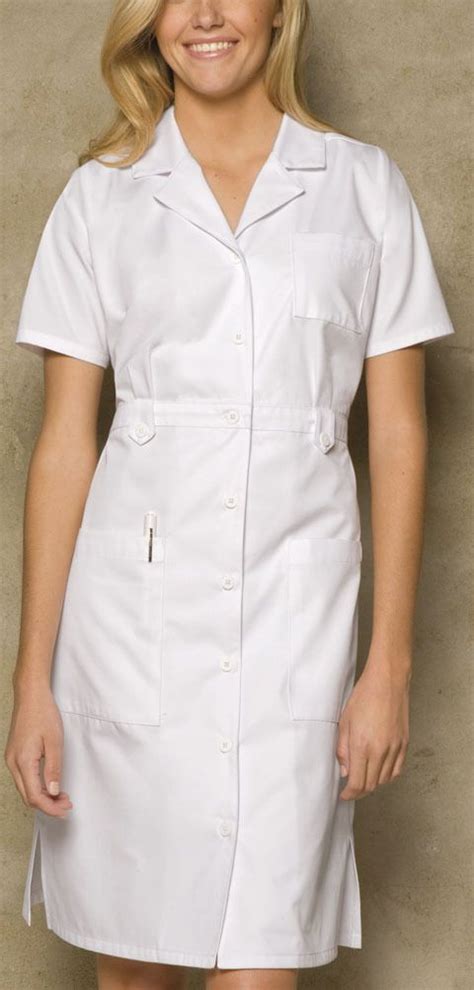 Dickies Medical Uniform Button Front White Nurses Uniform Dress 38 Xs 3xl Ebay Nurse Dress