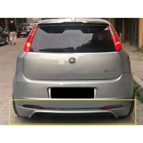 Rear Diffuser Diffusor Lip Rieger Raw Black Fit For Fiat Punto Grande