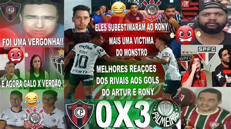 MELHORES REAÇÕES AOS GOLS DO ARTUR E RONY NO CERRO PORTEÑO 0X3