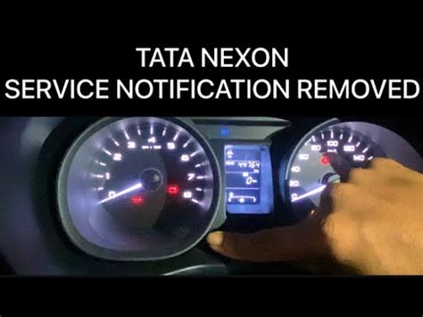 How To Reset Tata Nexon Service Reminder Notification Tata All