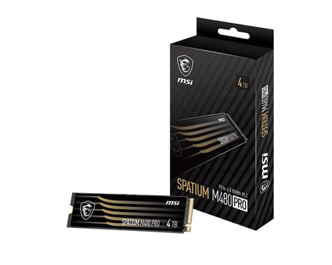 MSI Gives PCIe Gen4 NVMe One Last Push With Spatium M480 Pro SSDs Up