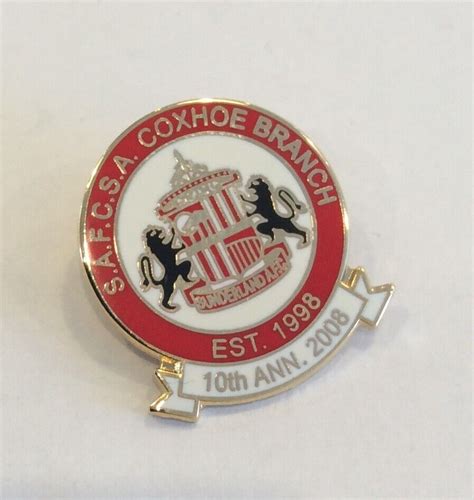 SUNDERLAND BADGE BADGES PIN FOOTBALL CLUB FC. BLACK CATS. SAFC. UPDATED | eBay