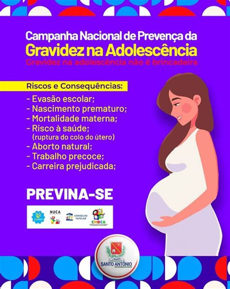 Prefeitura de Santo Antônio CAMPANHA NACIONAL DE PREVENÇÃO A GRAVIDEZ