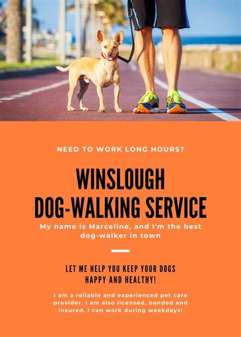 Dog Walking Flyer Template Free – Midi-box.com