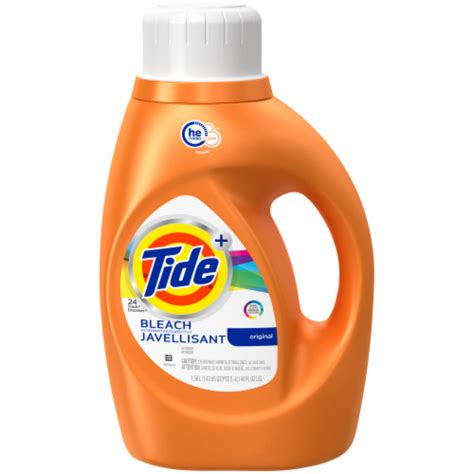 Tide With Bleach Laundry Detergent, 50 fl oz - Fry’s Food Stores