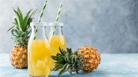 Jugo de piña con limón Una rica bebida para acelerar el metabolismo y