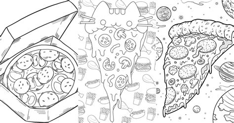 25 Free Pizza Coloring Pages for Kids and Adults - Blitsy