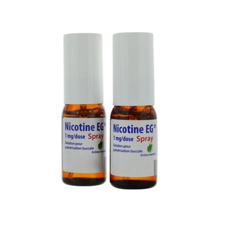 Nicotine EG 1 mg dose Spray sublingual Substitut arrêt du tabac