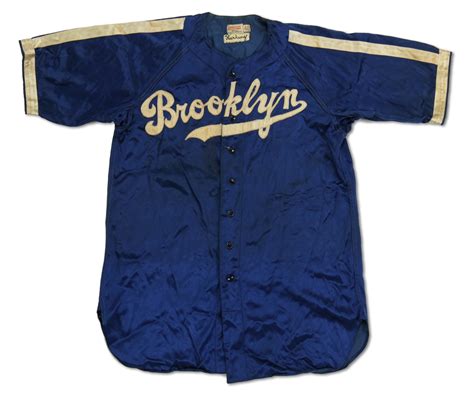 1945 Brooklyn Dodgers Game Worn Satin Uniform