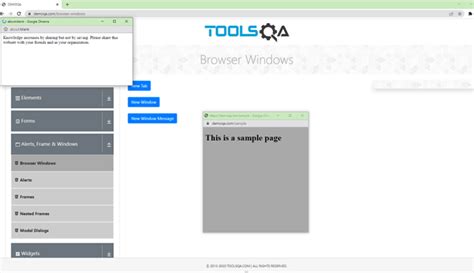 Window Handling In Selenium