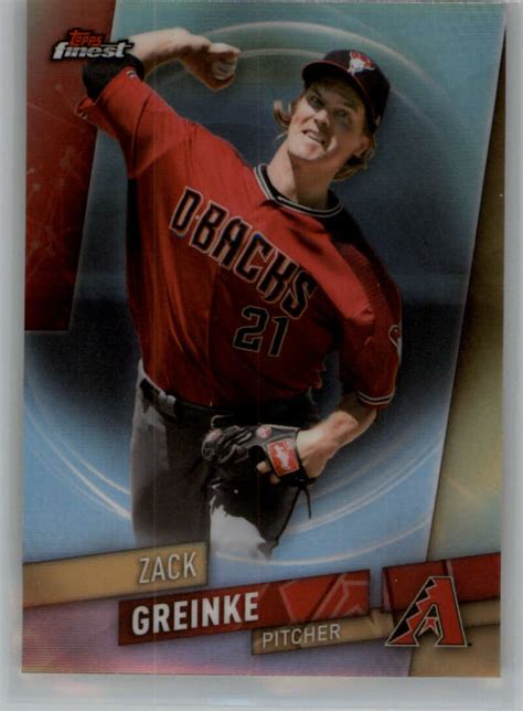 2019 TOPPS FINEST REFRACTORS 80 ZACK GREINKE DIAMONDBACKS EBay