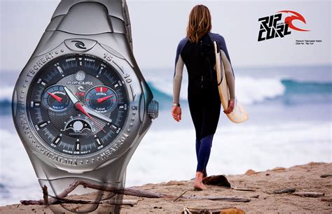 Rip Curl Titanium Tidemaster Ats Watch Advertising On Behance