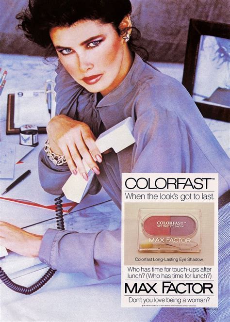 Max Factor Advertisement1983 Vintage Makeup Ads Beauty Advertising