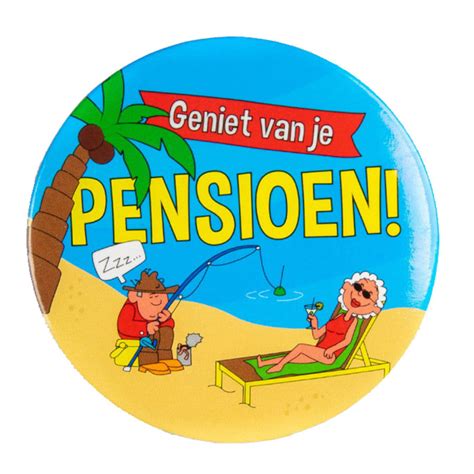 Button Pensioen Pensioen Kado Pensioen Versiering Feestartikelen Nl