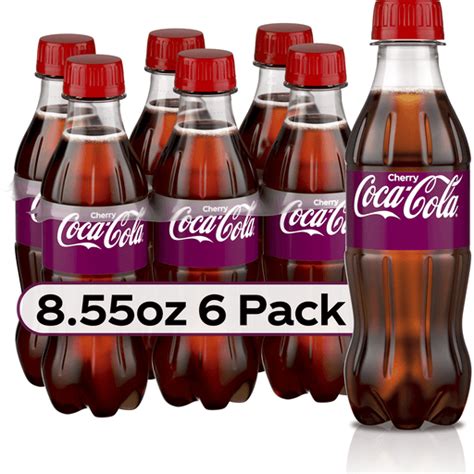 Coca Cola Cherry Soda Soft Drink 8 55 Fl Oz 6 Pack Casey S Foods