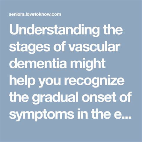 Vascular Dementia Stages