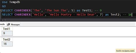 How To Use Charindex Function In Sql Server